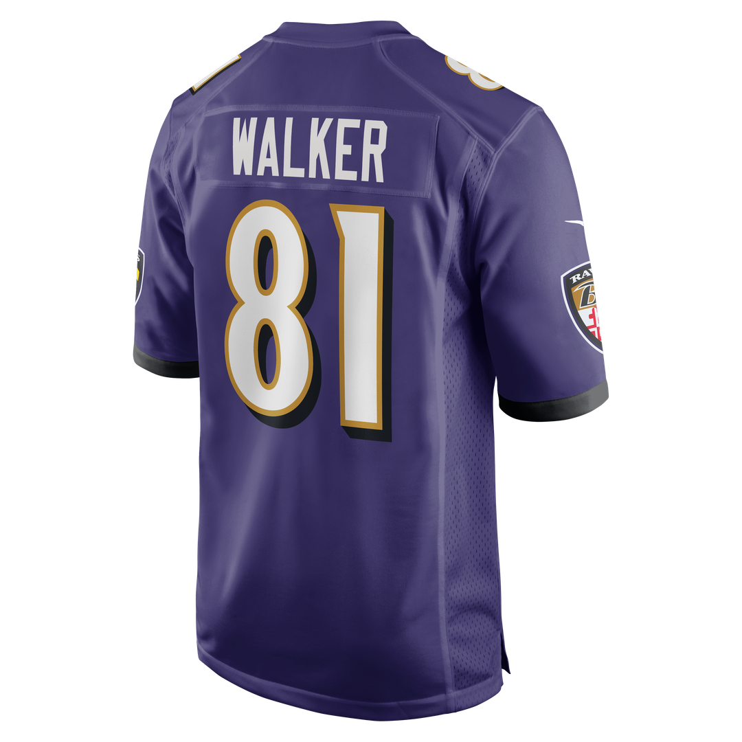 Devontez Walker Baltimore Ravens Nike Purple Team Game Jersey