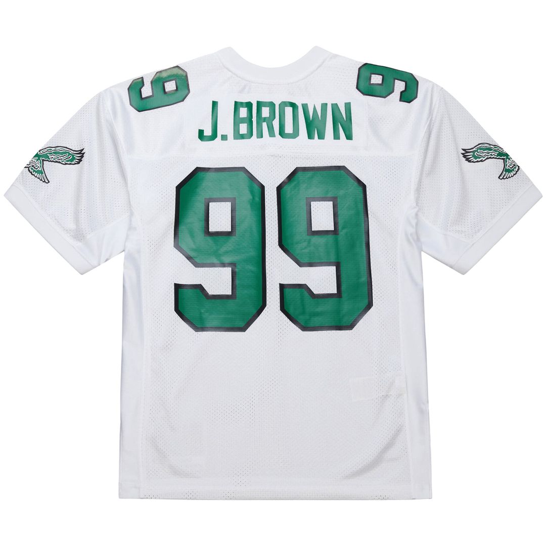 Jerome Brown Philadelphia Eagles Mitchell & Ness White 1991 Authentic Throwback Retired Player Jersey