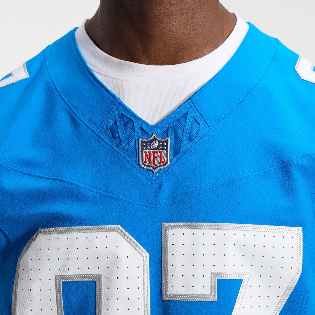 Aidan Hutchinson Detroit Lions Nike Blue Alternate Vapor F.U.S.E. Elite Jersey