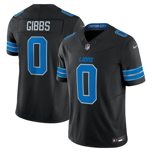 Jahmyr Gibbs Detroit Lions Nike Black 2nd Alternate Vapor F.U.S.E. Limited Jersey
