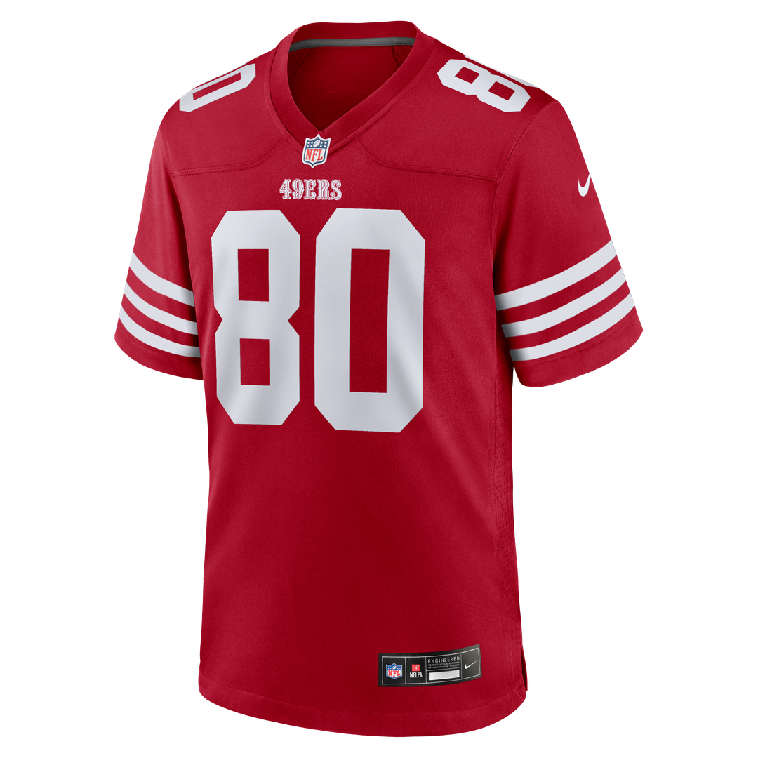 Jerry Rice San Francisco 49ers Nike Scarlet Retired Team Player Game Jersey