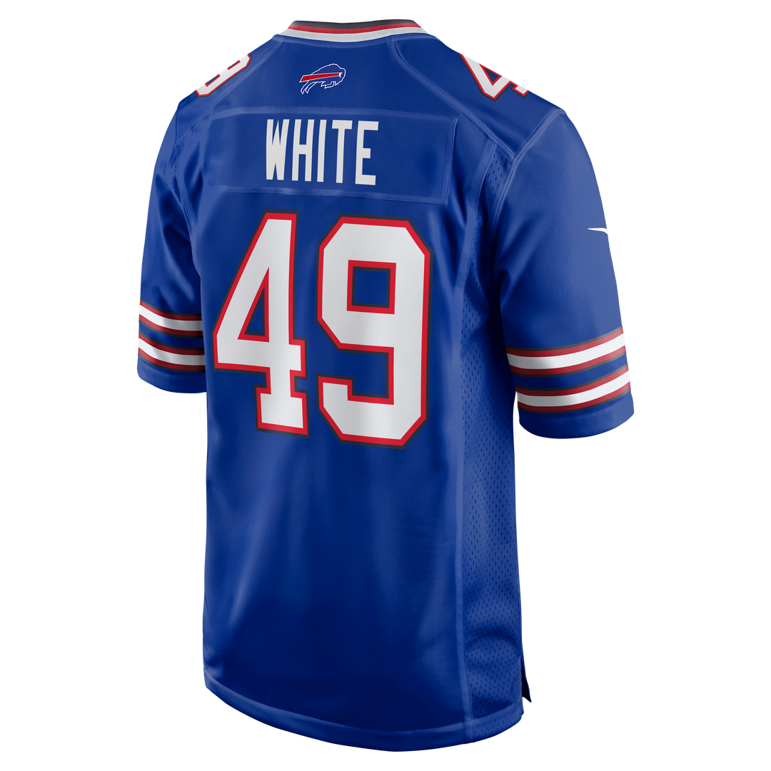 DaShaun White Buffalo Bills Nike Royal Team Game Jersey