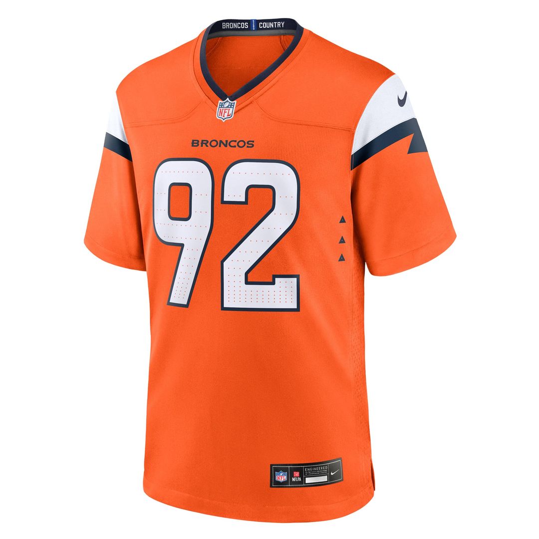 Dondrea Tillman Denver Broncos Nike Orange Team Game Jersey