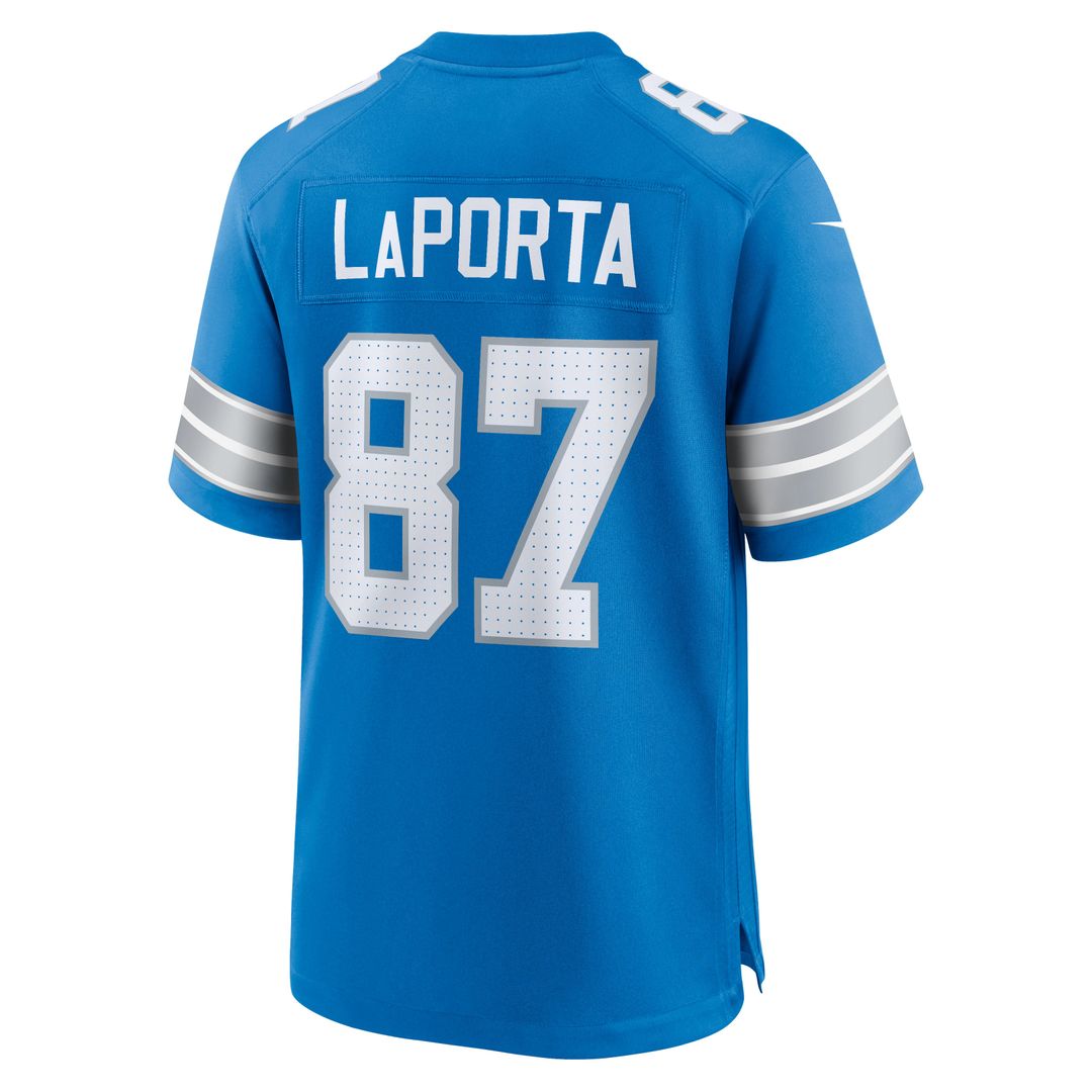 Sam LaPorta Detroit Lions Nike White White Game Jersey