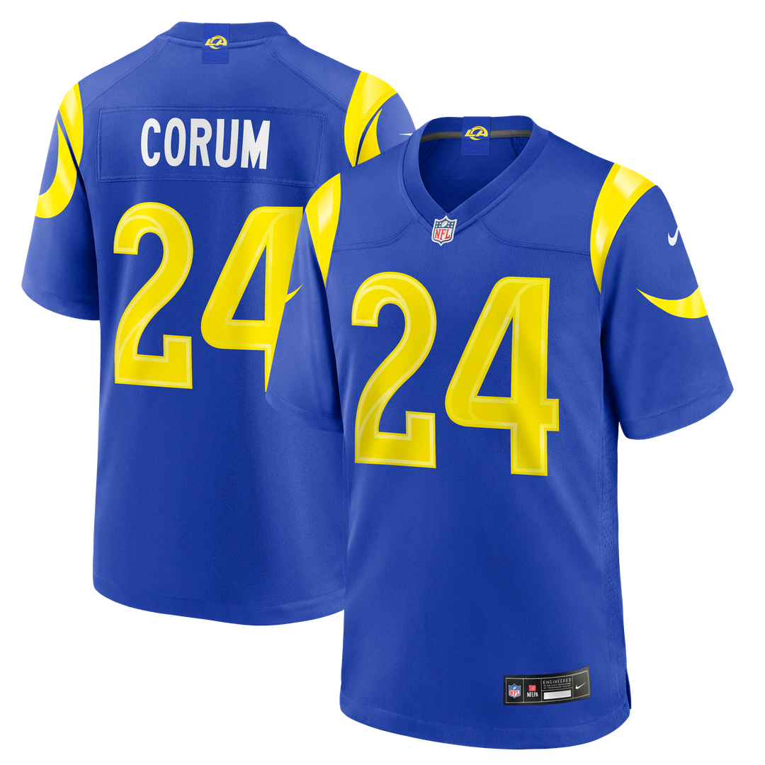 Blake Corum Los Angeles Rams Nike Royal Game Jersey