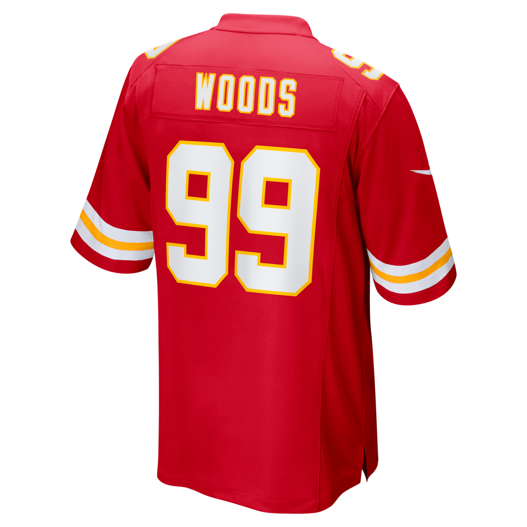 Peter Woods Kansas City Chiefs Nike Red Team Game Jersey