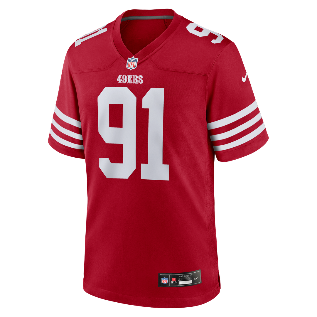 Earnest Brown IV San Francisco 49ers Nike Scarlet Team Game Jersey