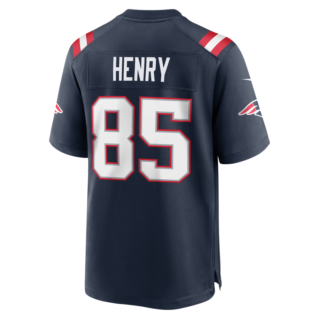 Hunter Henry New England Patriots Nike Navy Team Game Jersey
