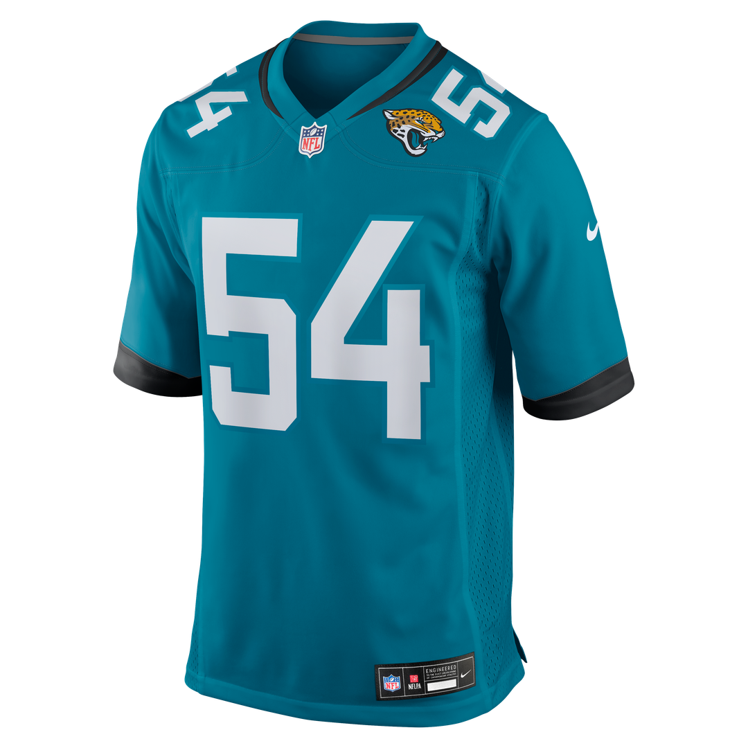 Jack Kiser Jacksonville Jaguars Nike Teal Team Game Jersey