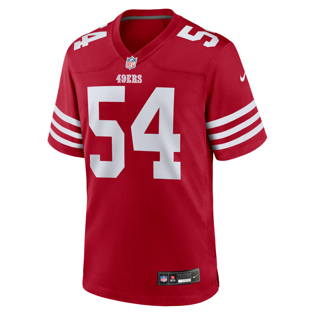 Fred Warner San Francisco 49ers Nike Scarlet Team Game Player Jersey