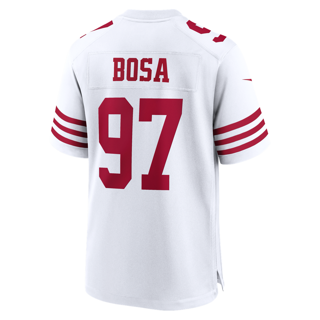 Nick Bosa San Francisco 49ers Nike White 80th Anniversary Game Jersey
