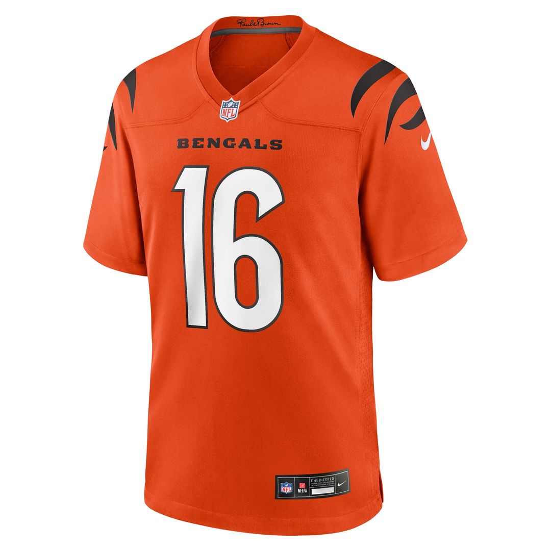 Joe Flacco Cincinnati Bengals Nike Orange Alternate Game Jersey
