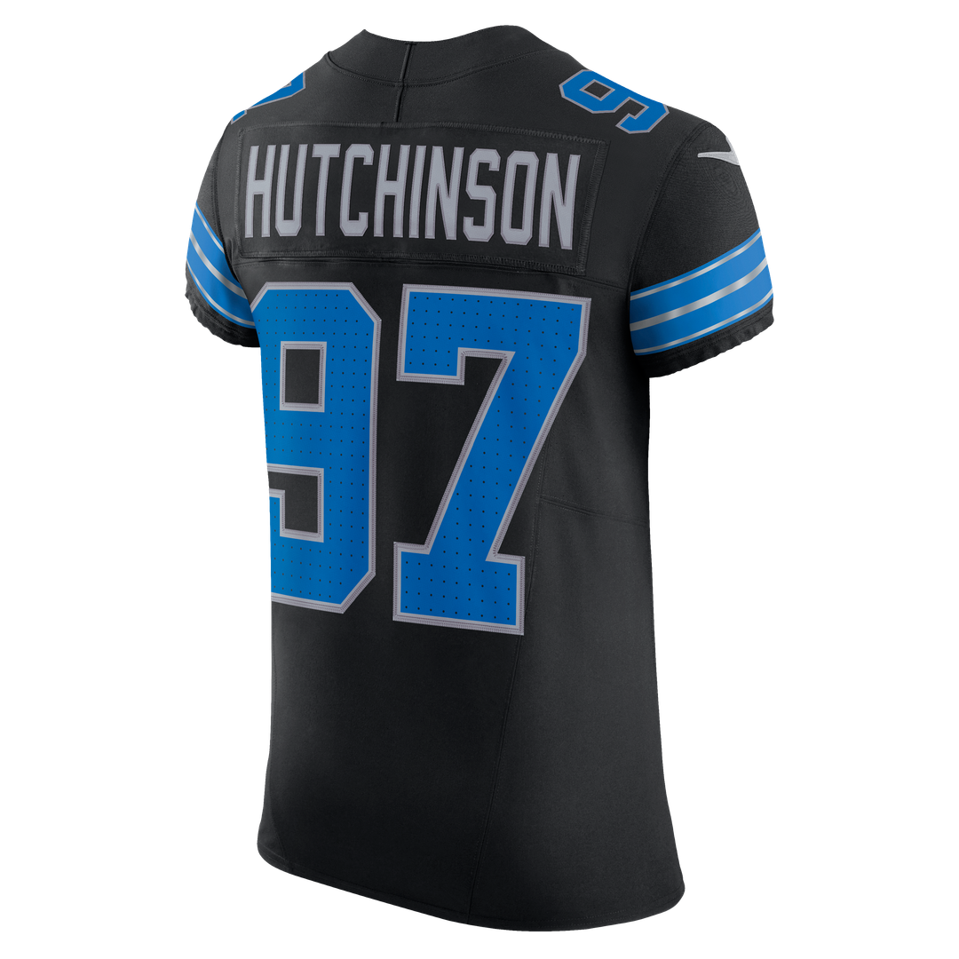 Aidan Hutchinson Detroit Lions Nike Black Alternate Vapor F.U.S.E. Elite Jersey