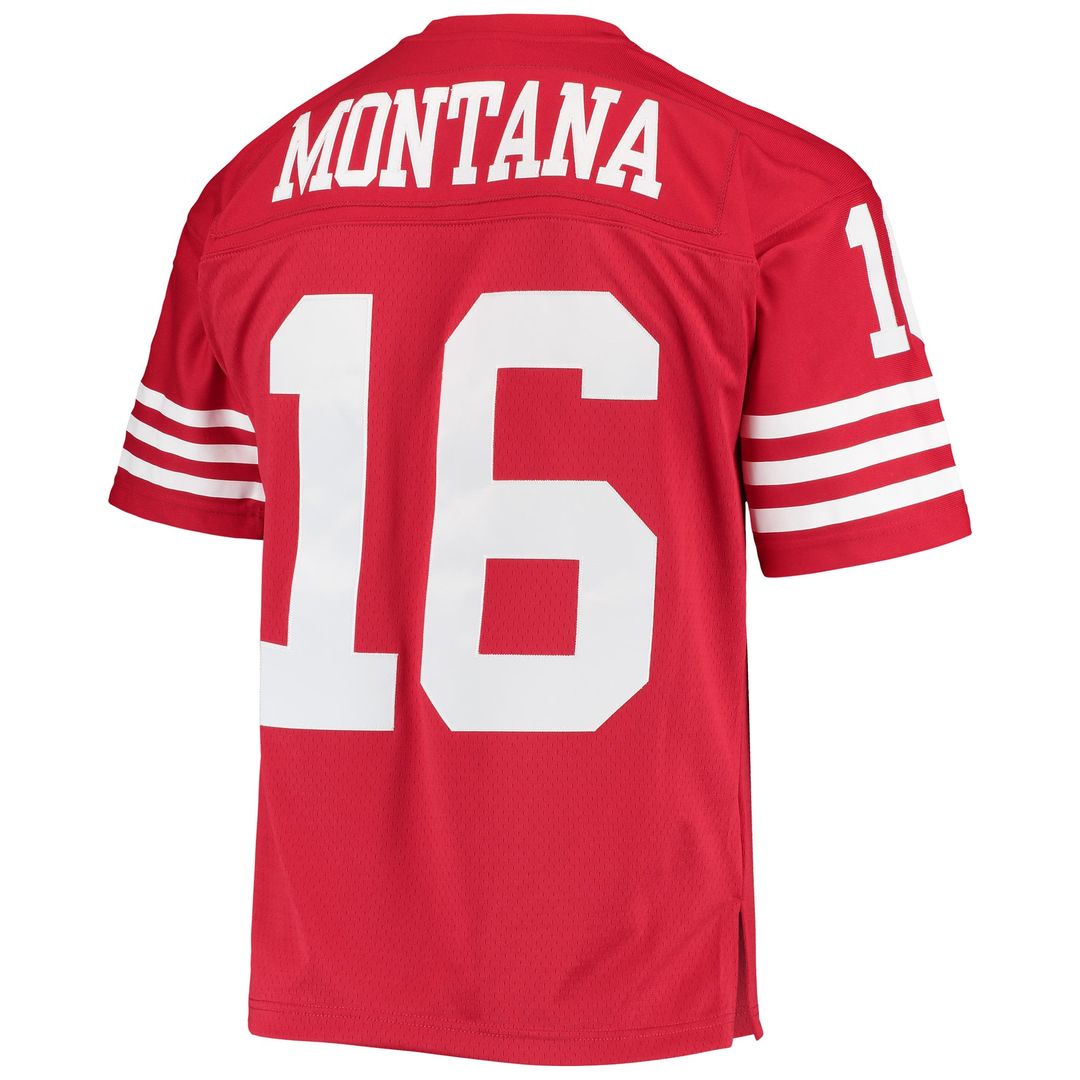 Joe Montana San Francisco 49ers Mitchell & Ness Scarlet Legacy Replica Jersey