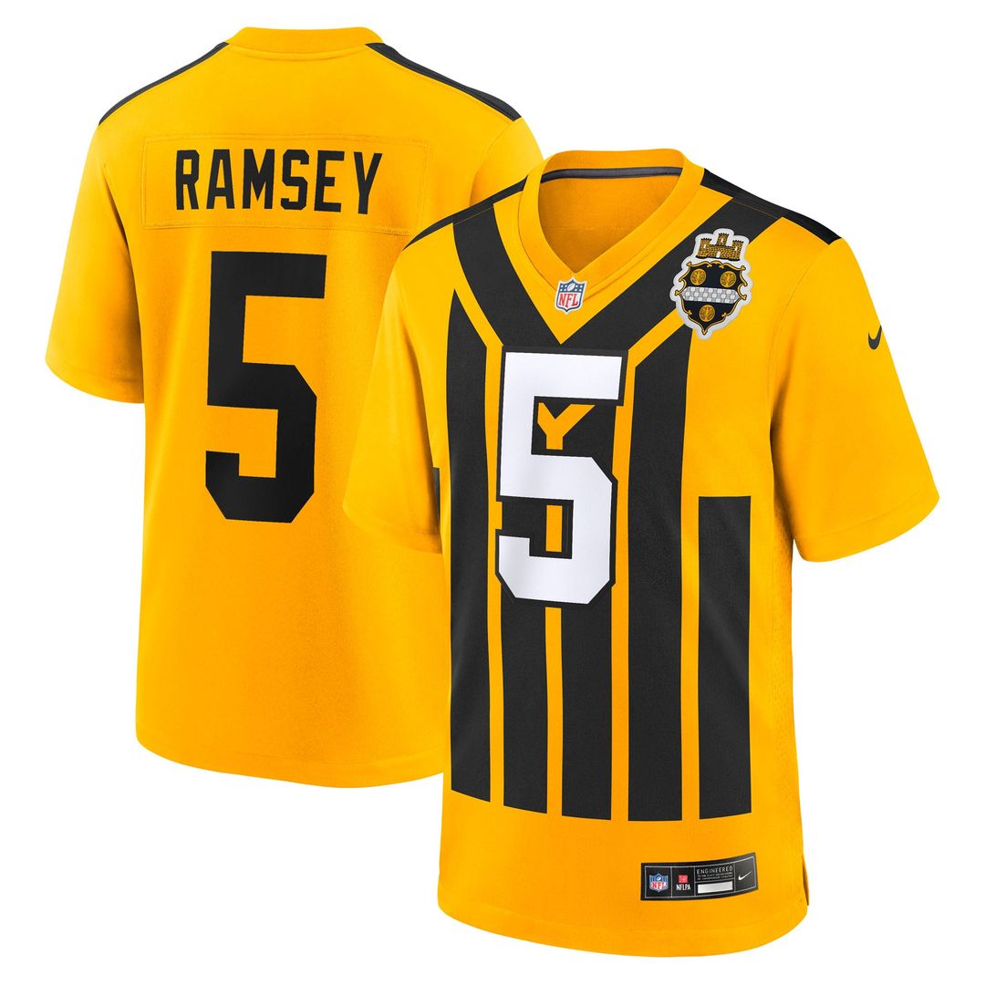 Jalen Ramsey Pittsburgh Steelers Nike Gold Alternate 1933 Throwback Game Jersey