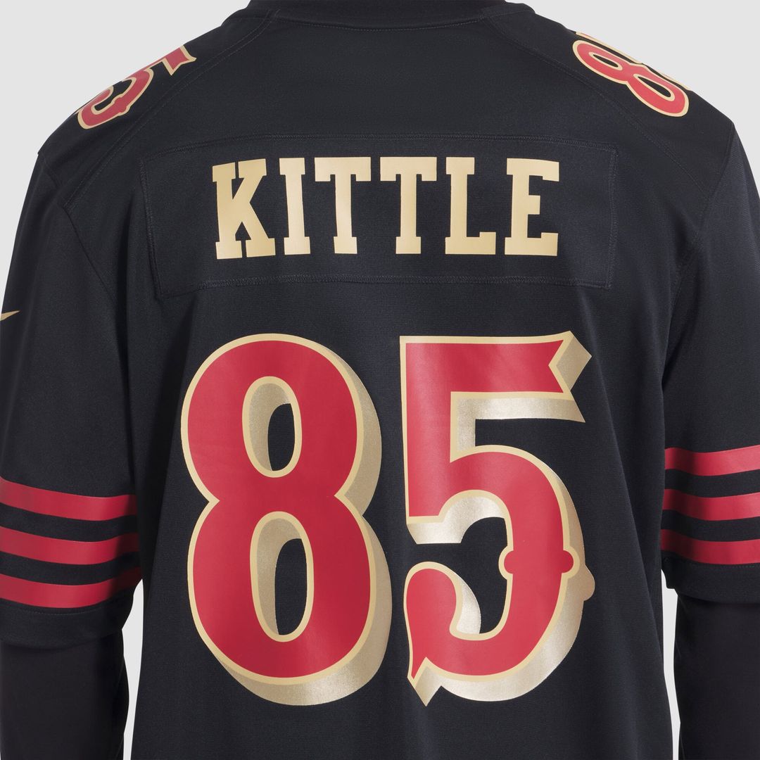 George Kittle San Francisco 49ers Nike Black Rivalries Collection Game Jersey