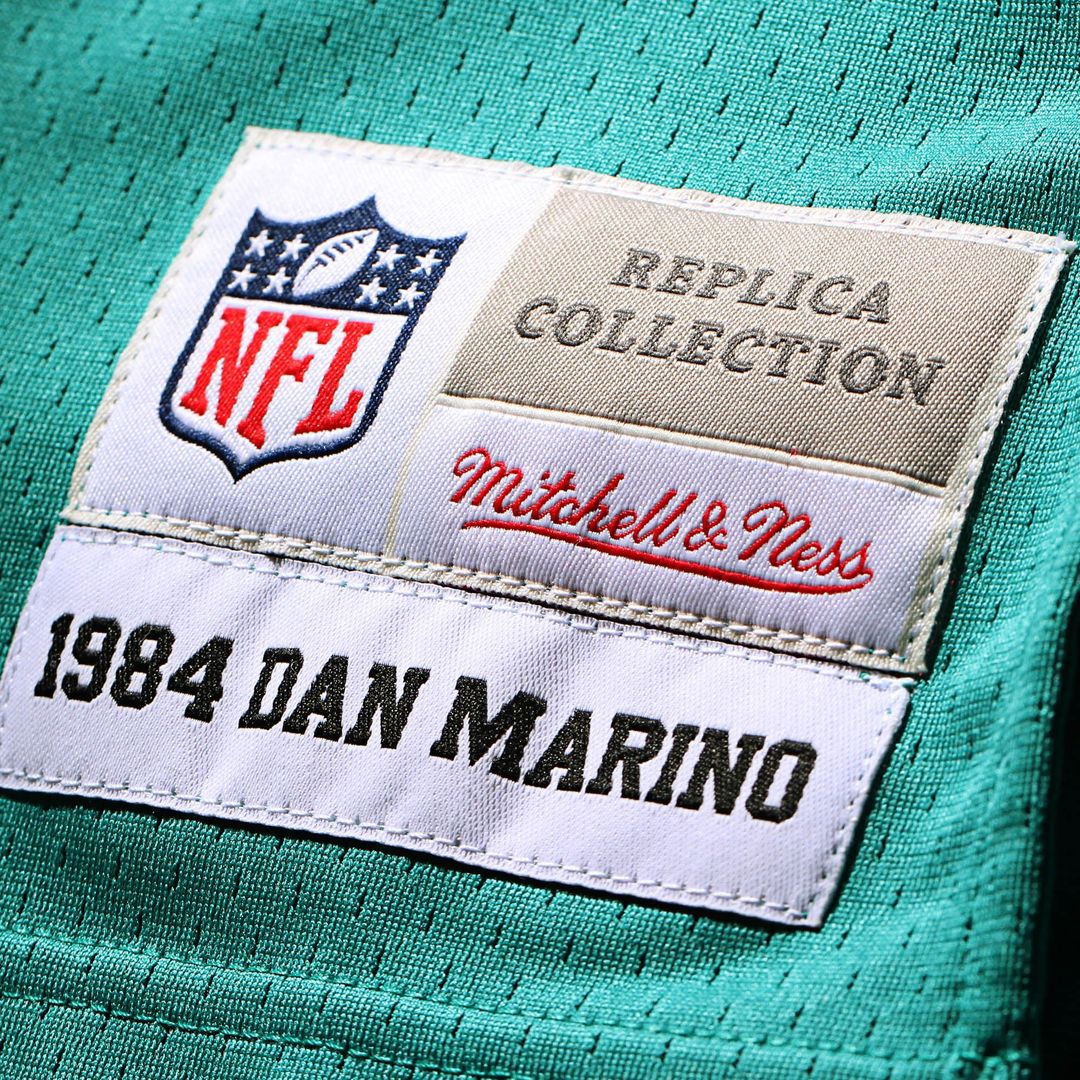 Dan Marino Miami Dolphins Mitchell & Ness Aqua Big & Tall 1984 Retired Player Replica Jersey