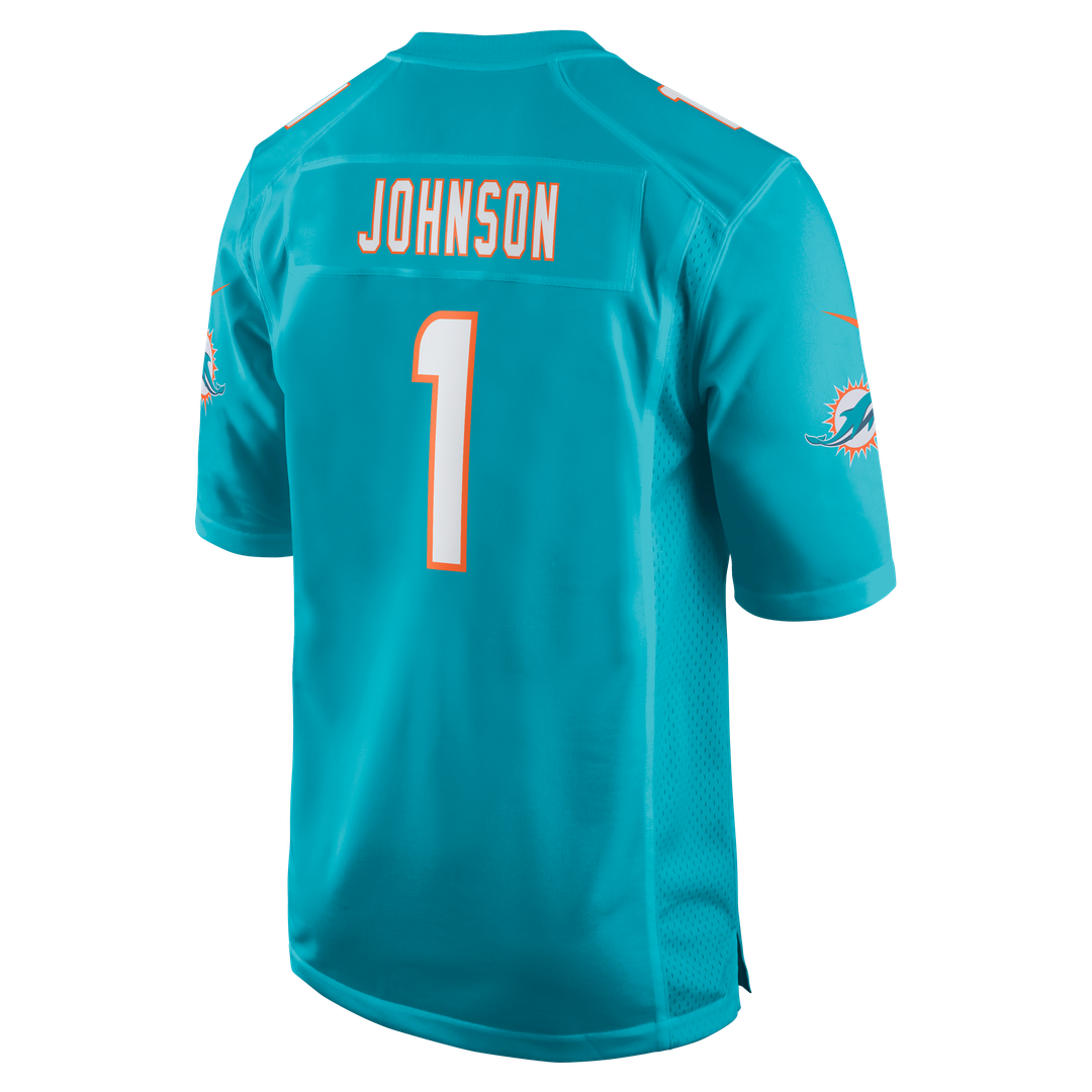 Chris Johnson Miami Dolphins Nike Aqua Team Game Jersey