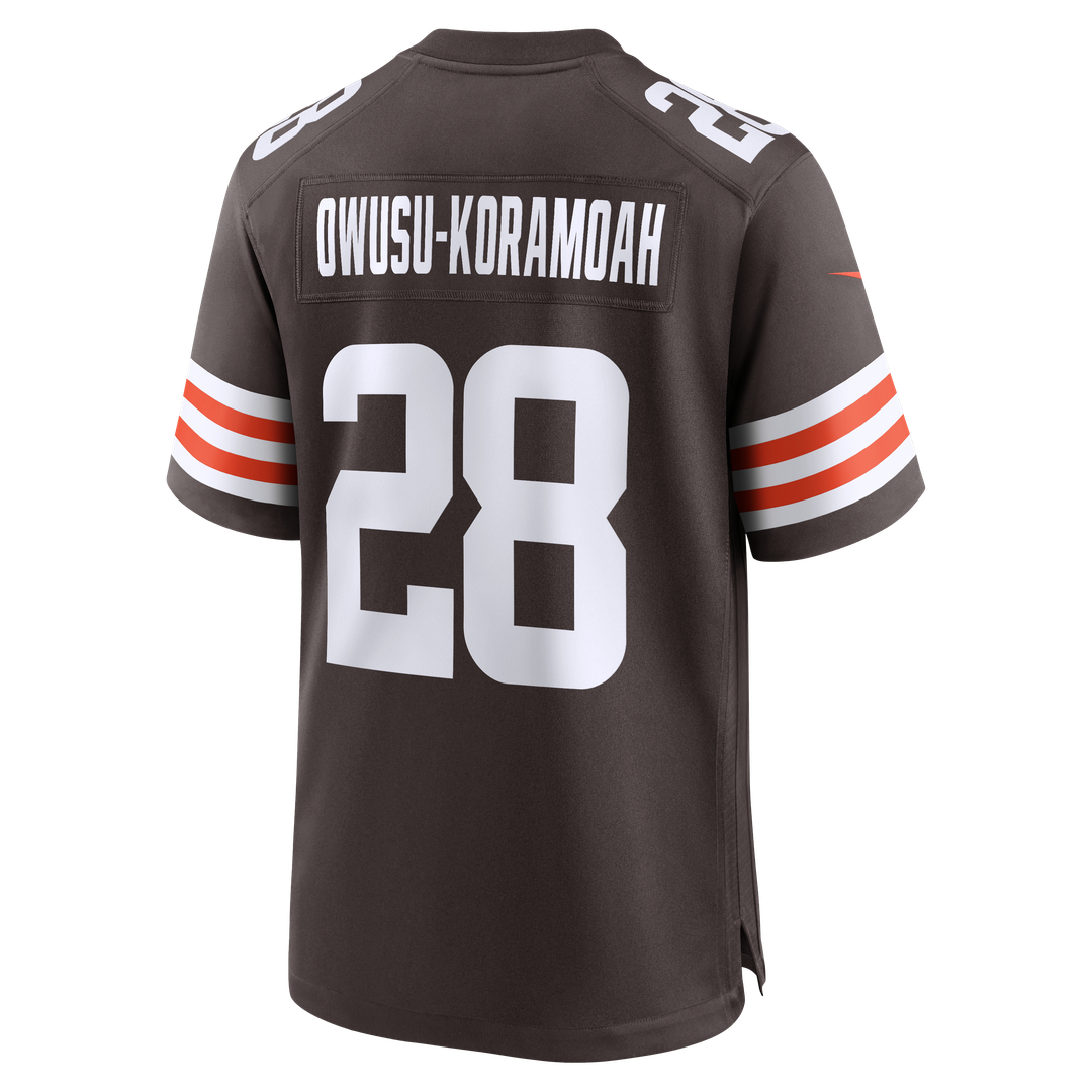 Jeremiah Owusu-Koramoah Cleveland Browns Nike Brown Game Player Jersey