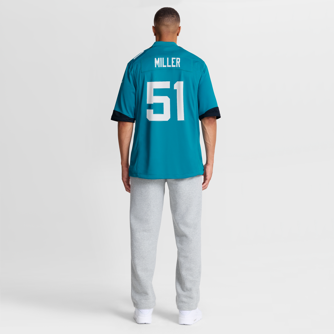 Ventrell Miller Jacksonville Jaguars Nike Teal Game Jersey