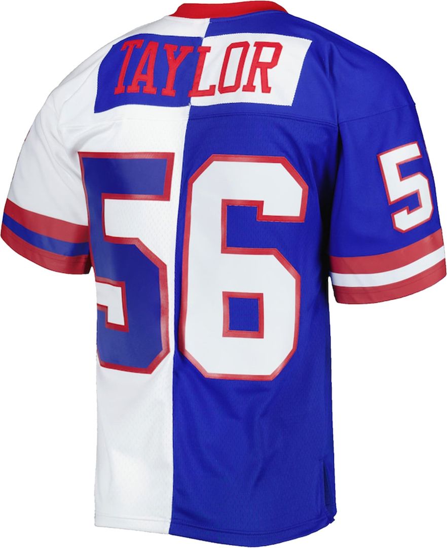 Lawrence Taylor New York Giants Mitchell & Ness Royal/White 1986 Split Legacy Replica Jersey