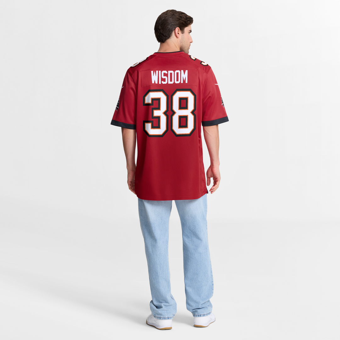 Rashad Wisdom Tampa Bay Buccaneers Nike Red Team Game Jersey