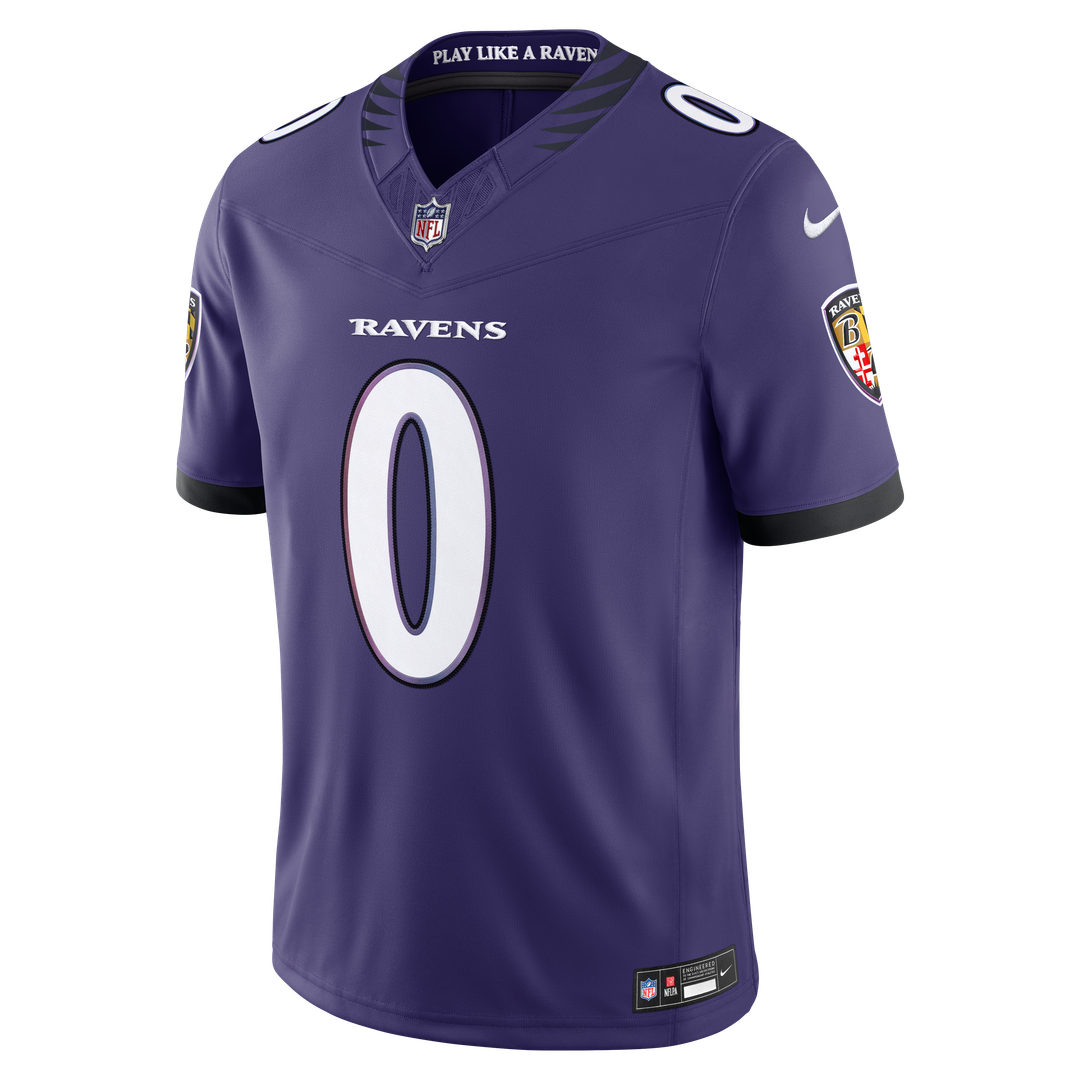 Roquan Smith Baltimore Ravens Nike Purple Team Vapor F.U.S.E. Stitched Limited Jersey