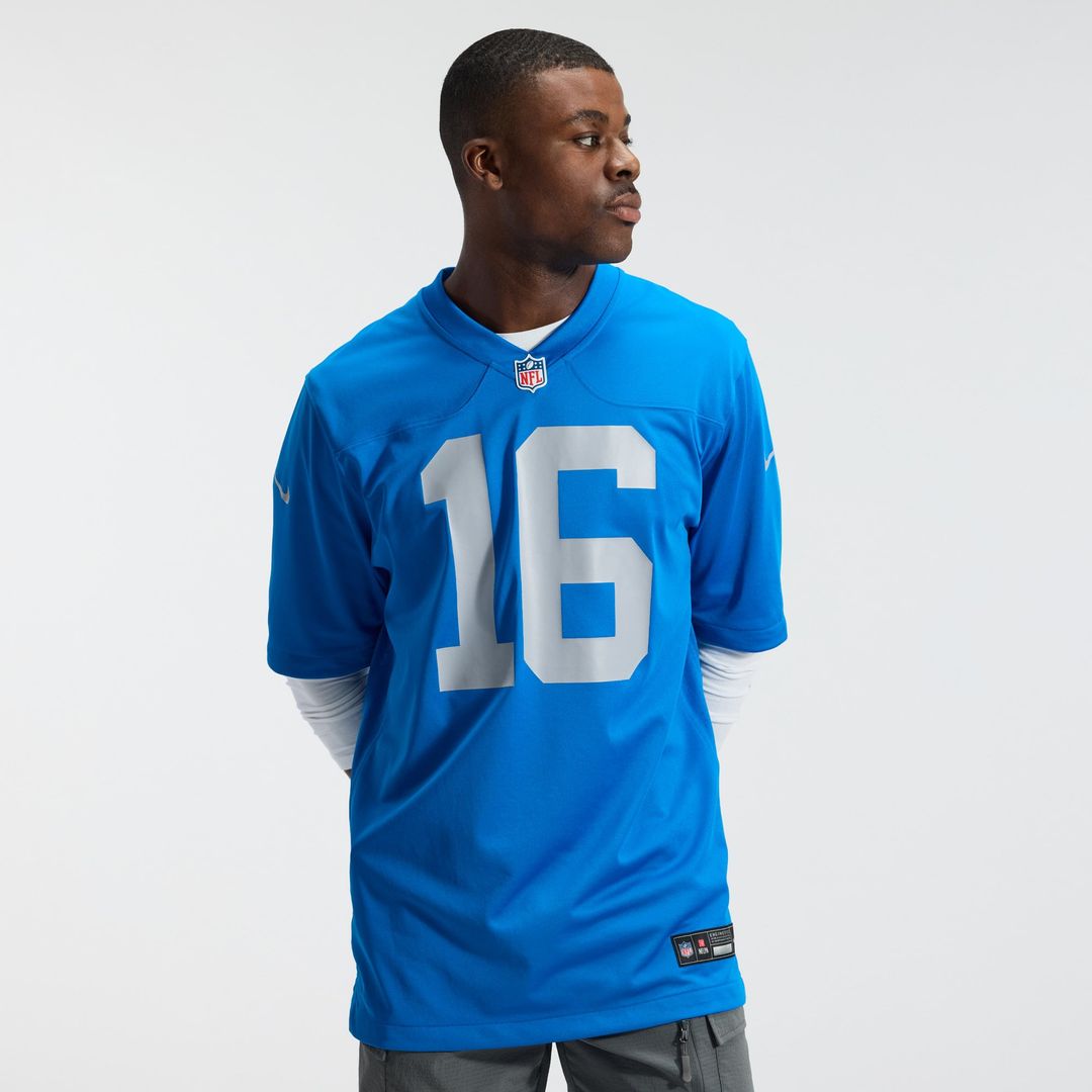 Jared Goff Detroit Lions Nike Blue Alternate Game Jersey