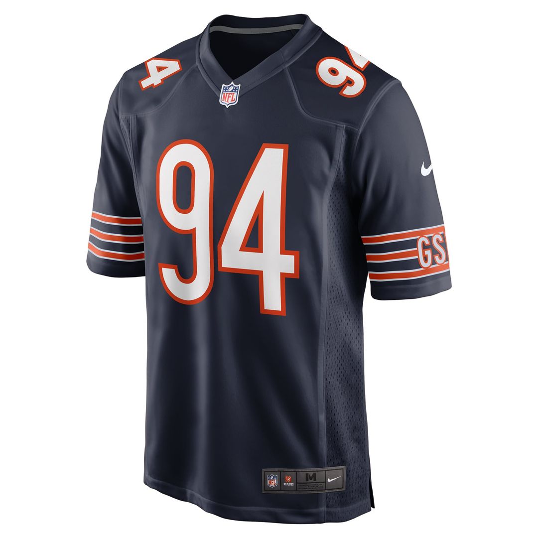 Austin Booker Chicago Bears Nike Navy Game Jersey
