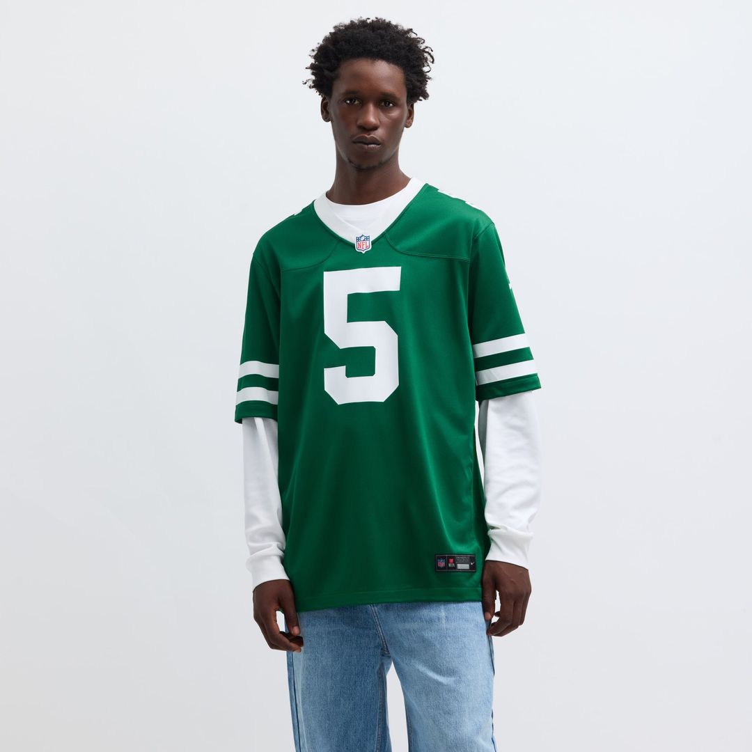 Garrett Wilson New York Jets Nike Legacy Green Game Jersey
