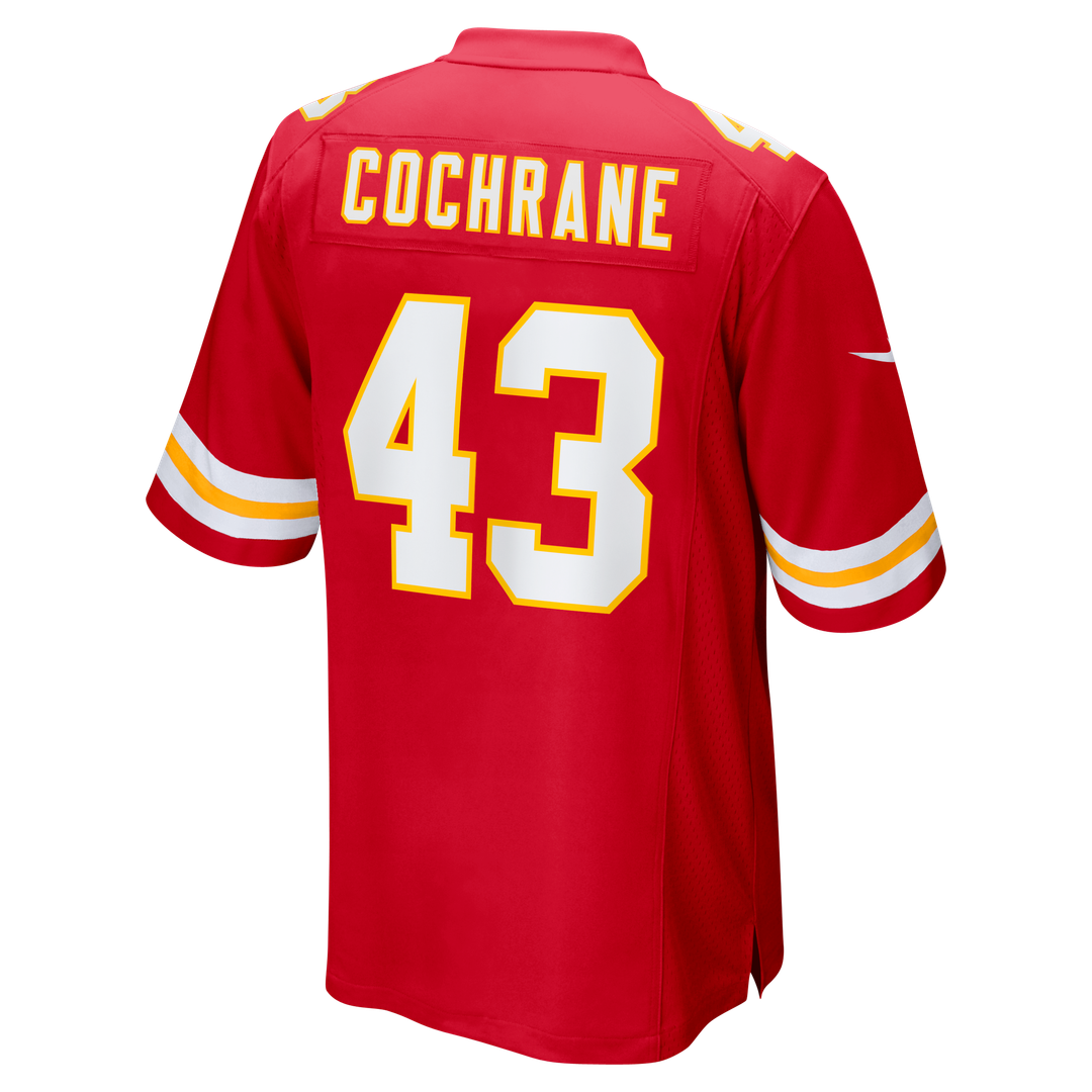 Jack Cochrane Kansas City Chiefs Nike Red Game Player Jersey