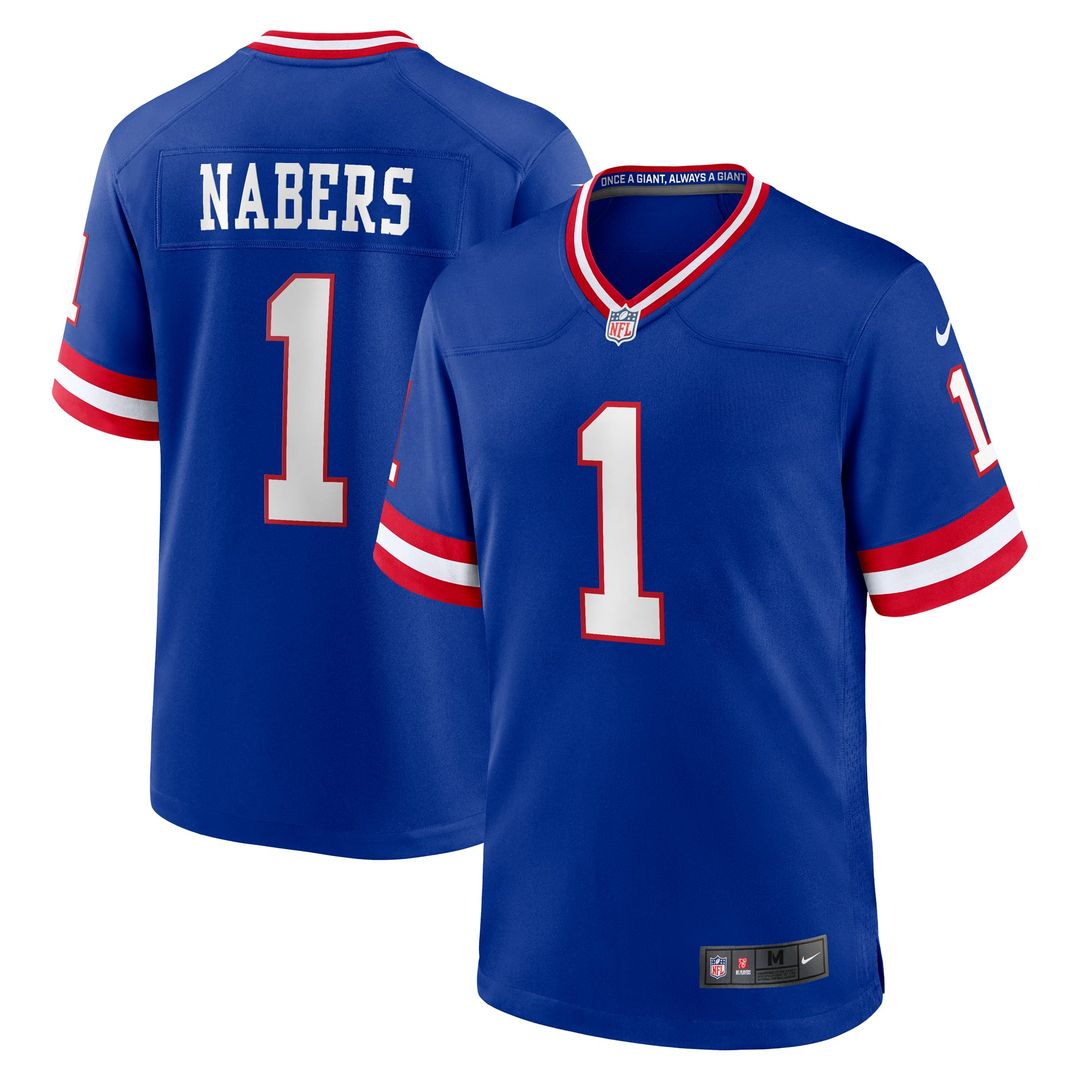 Malik Nabers New York Giants Nike Royal Game Player Jersey