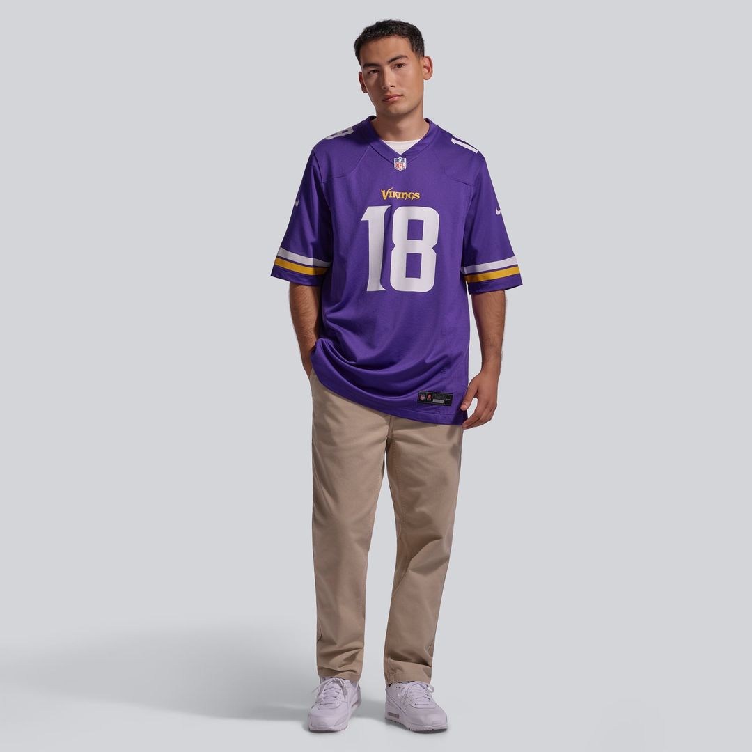 Justin Jefferson Minnesota Vikings Nike Purple Player Game Jersey
