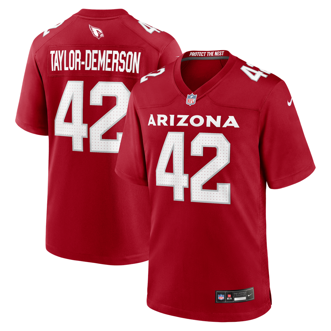 Dadrion Taylor-Demerson Arizona Cardinals Nike Cardinal Team Game Jersey