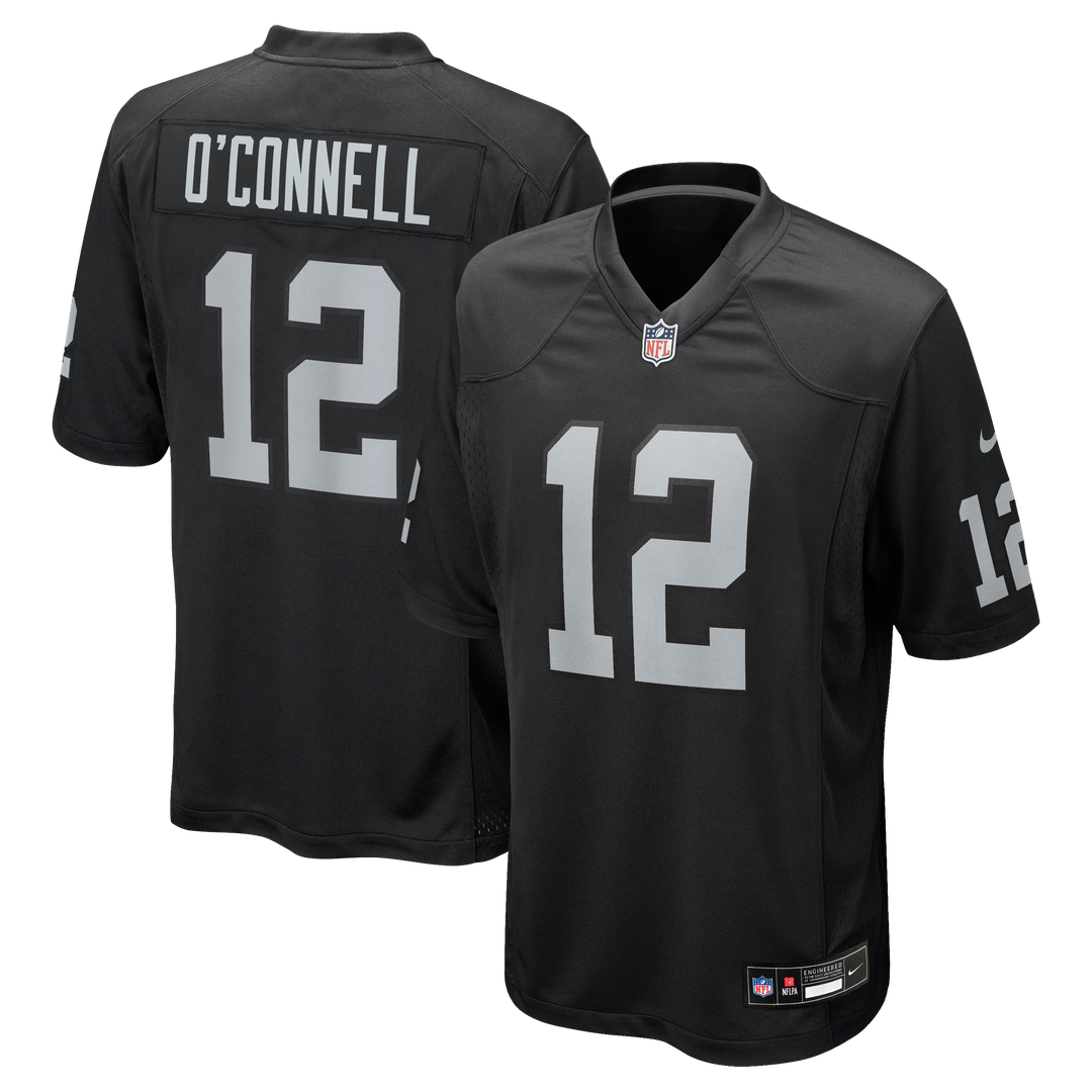 Aidan O'Connell Las Vegas Raiders Nike Black Team Game Jersey