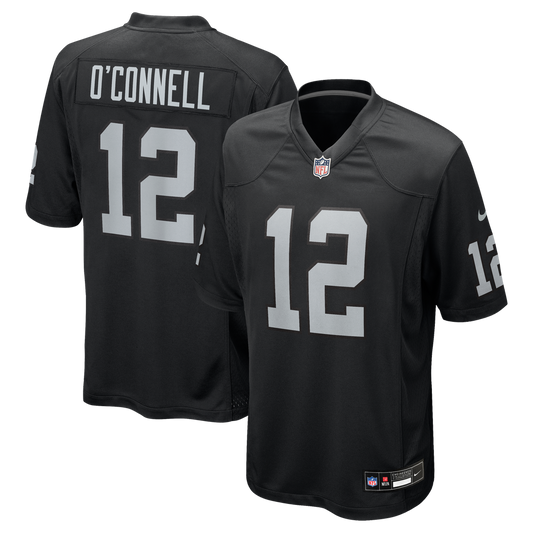 Aidan O'Connell Las Vegas Raiders Nike Black Team Game Jersey