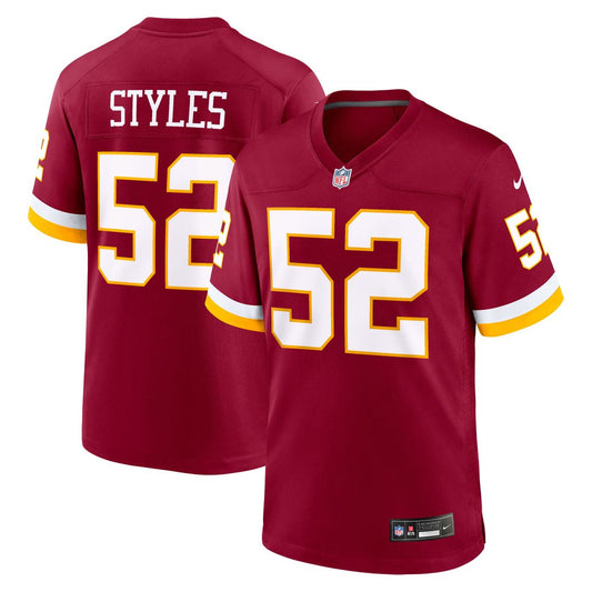 Sonny Styles Washington Commanders Nike Burgundy Team Game Jersey