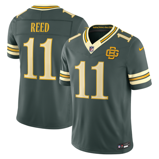 Jayden Reed Green Bay Packers Nike Green 2026 Rivalries Collection Stitched Limited Jersey
