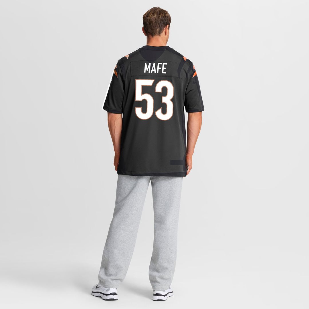 Boye Mafe Cincinnati Bengals Nike Black Team Game Jersey