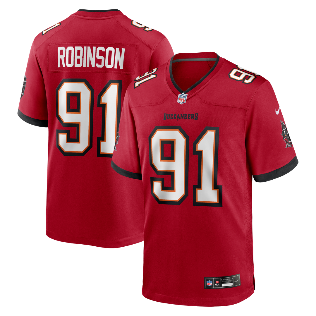 A'Shawn Robinson Tampa Bay Buccaneers Nike Red Team Game Jersey
