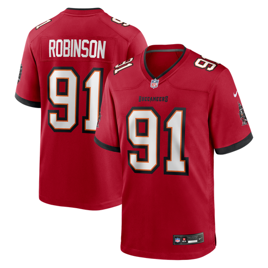 A'Shawn Robinson Tampa Bay Buccaneers Nike Red Team Game Jersey