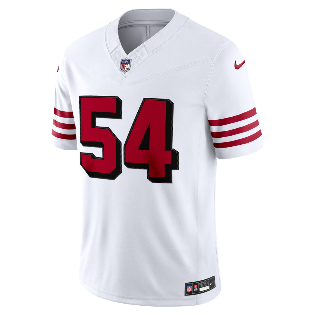 Fred Warner San Francisco 49ers Nike White Alternate Vapor F.U.S.E. Stitched Limited Jersey