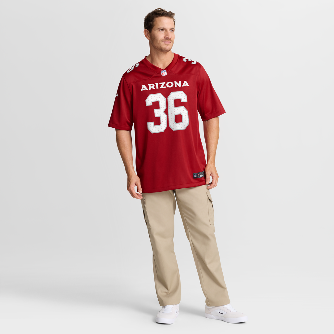 Kitan Crawford Arizona Cardinals Nike Cardinal Team Game Jersey
