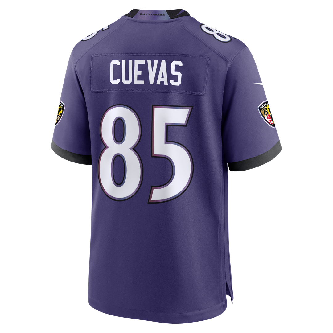 Josh Cuevas Baltimore Ravens Nike Purple Team Game Jersey