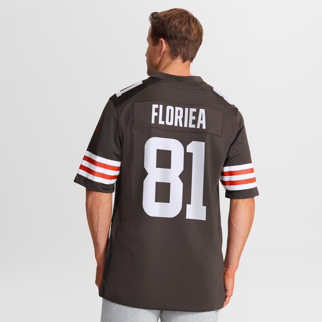 Luke Floriea Cleveland Browns Nike Brown Team Game Jersey