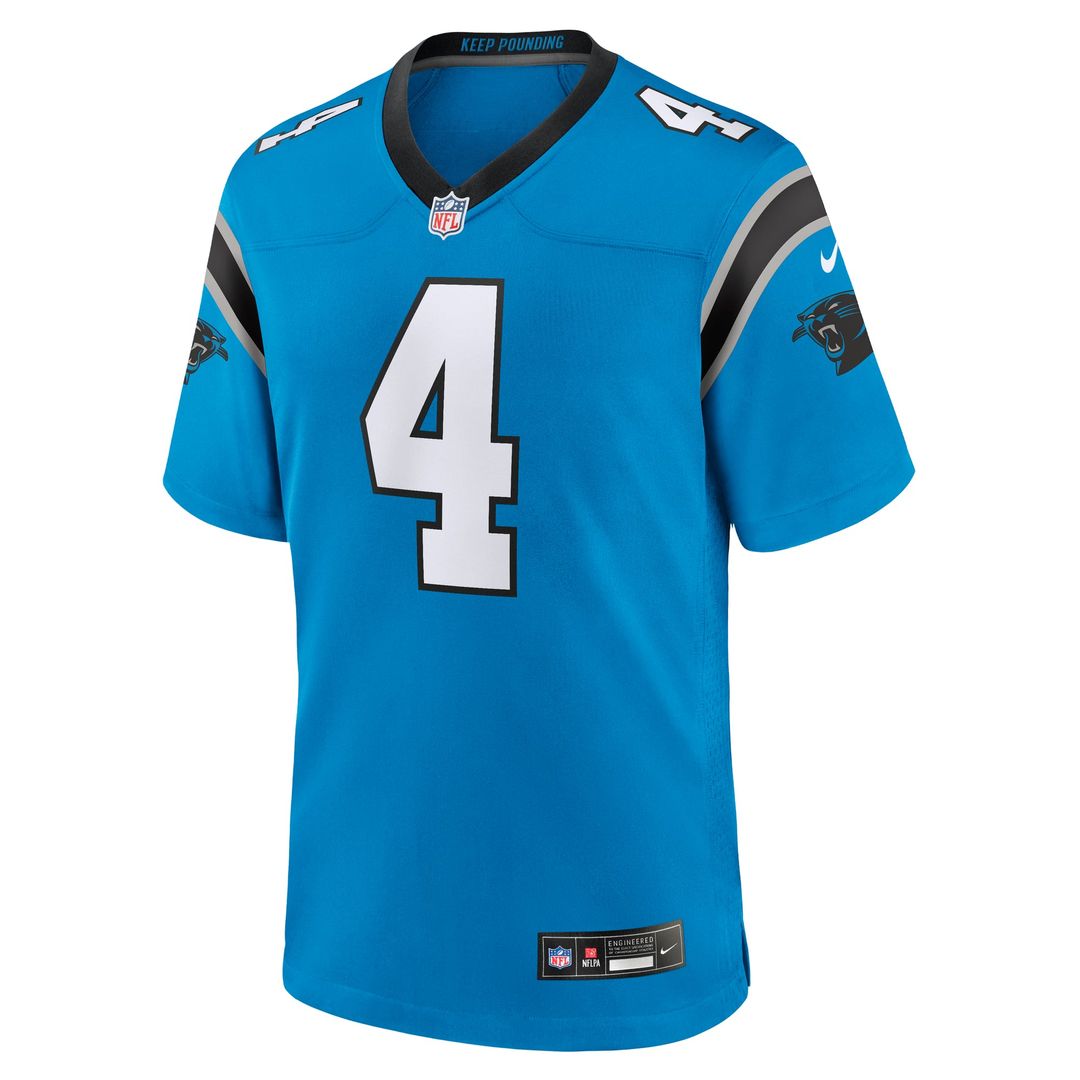Tetairoa McMillan Carolina Panthers Nike Blue Alternate Game Jersey