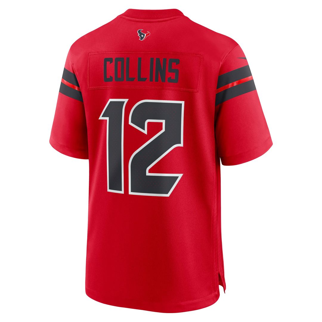 Nico Collins Houston Texans Nike Navy Game Jersey