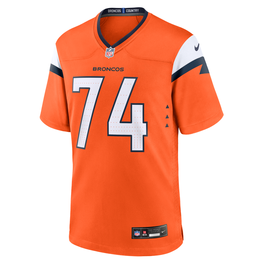 Ben Powers Denver Broncos Nike Orange Team Game Jersey