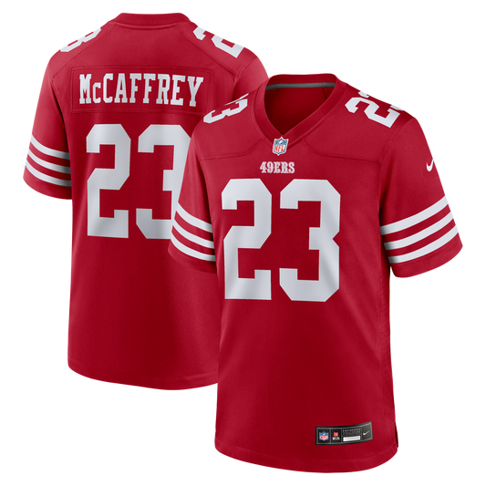 Christian McCaffrey San Francisco 49ers Nike Scarlet Game Player Jersey