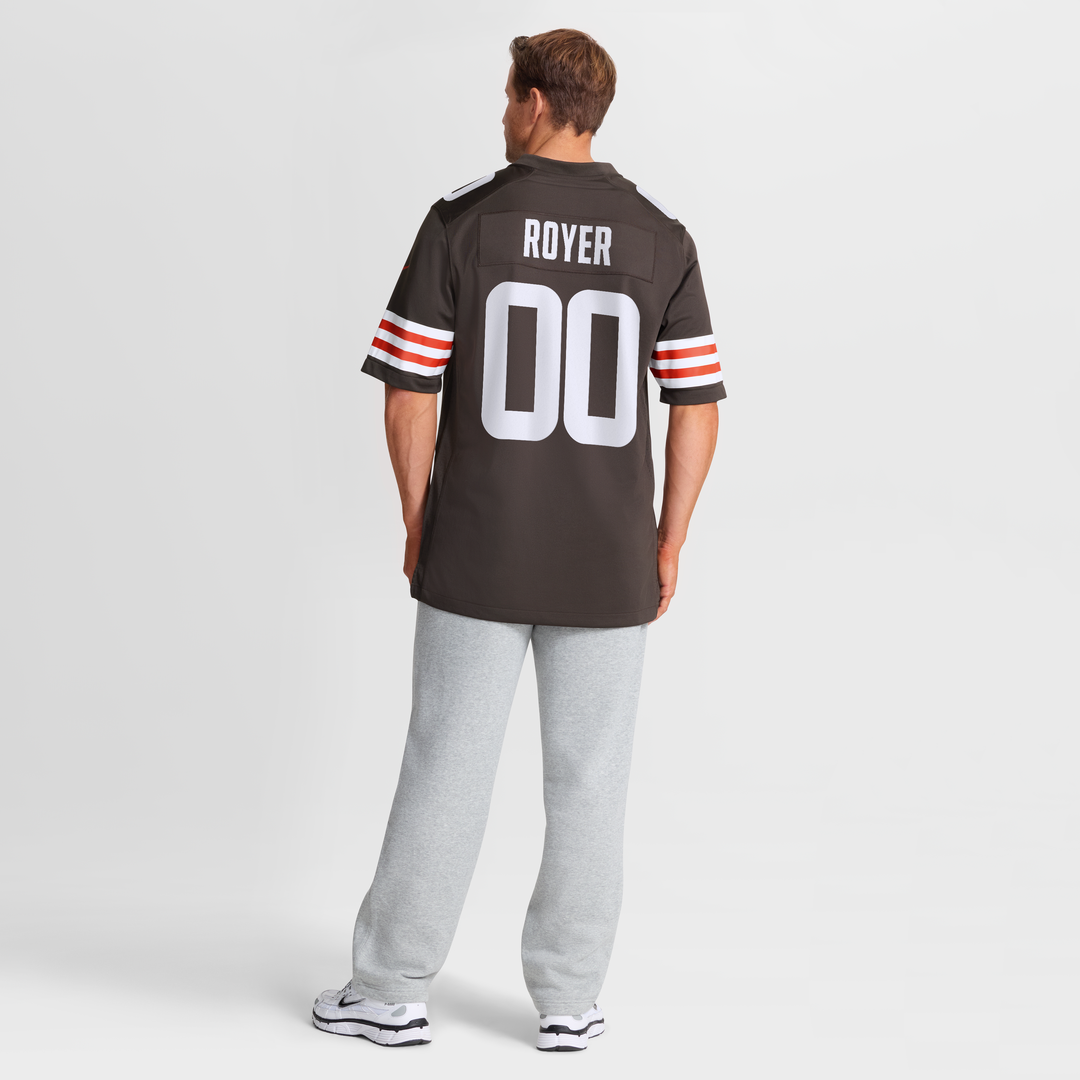 Joe Royer Cleveland Browns Nike Brown Game Jersey